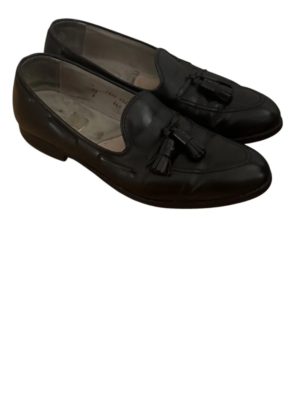 Rare Vtg Alden Penny Loafers Shoes Mens 10 AA/B Black Cordovan Leather Tassel